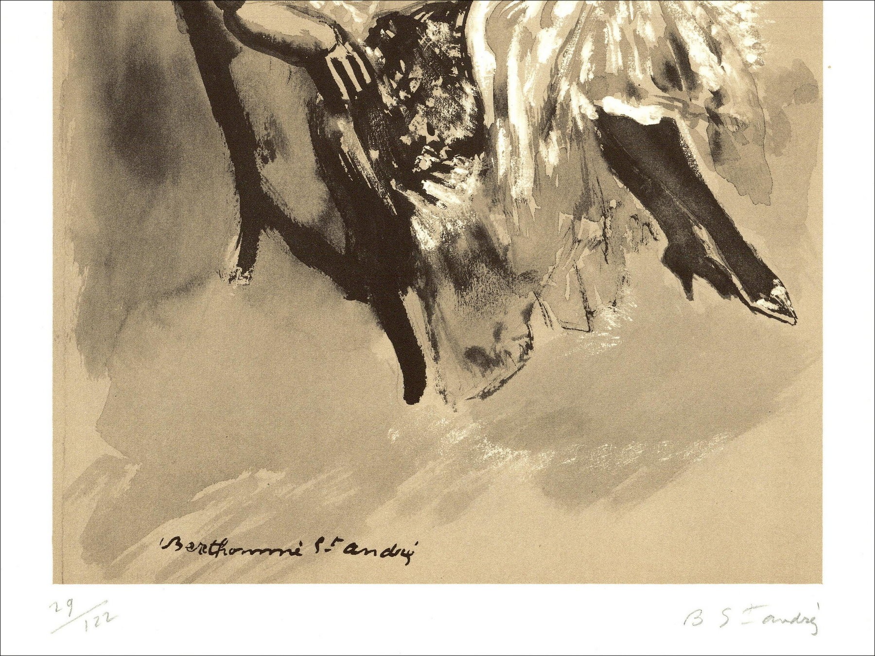 Louis Berthommé-Saint-André – Femme (1971), lithography