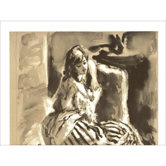 Louis BERTHOMME-SAINT-André - Frau 2 (1971), Lithographie