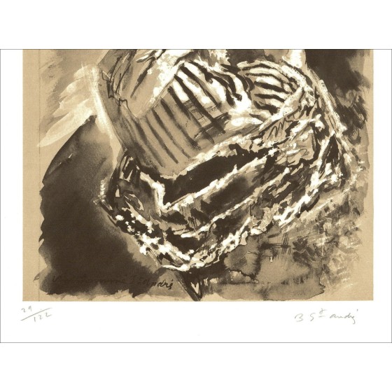Louis Berthommé-Saint-André – Mujer 2(1971), litografía