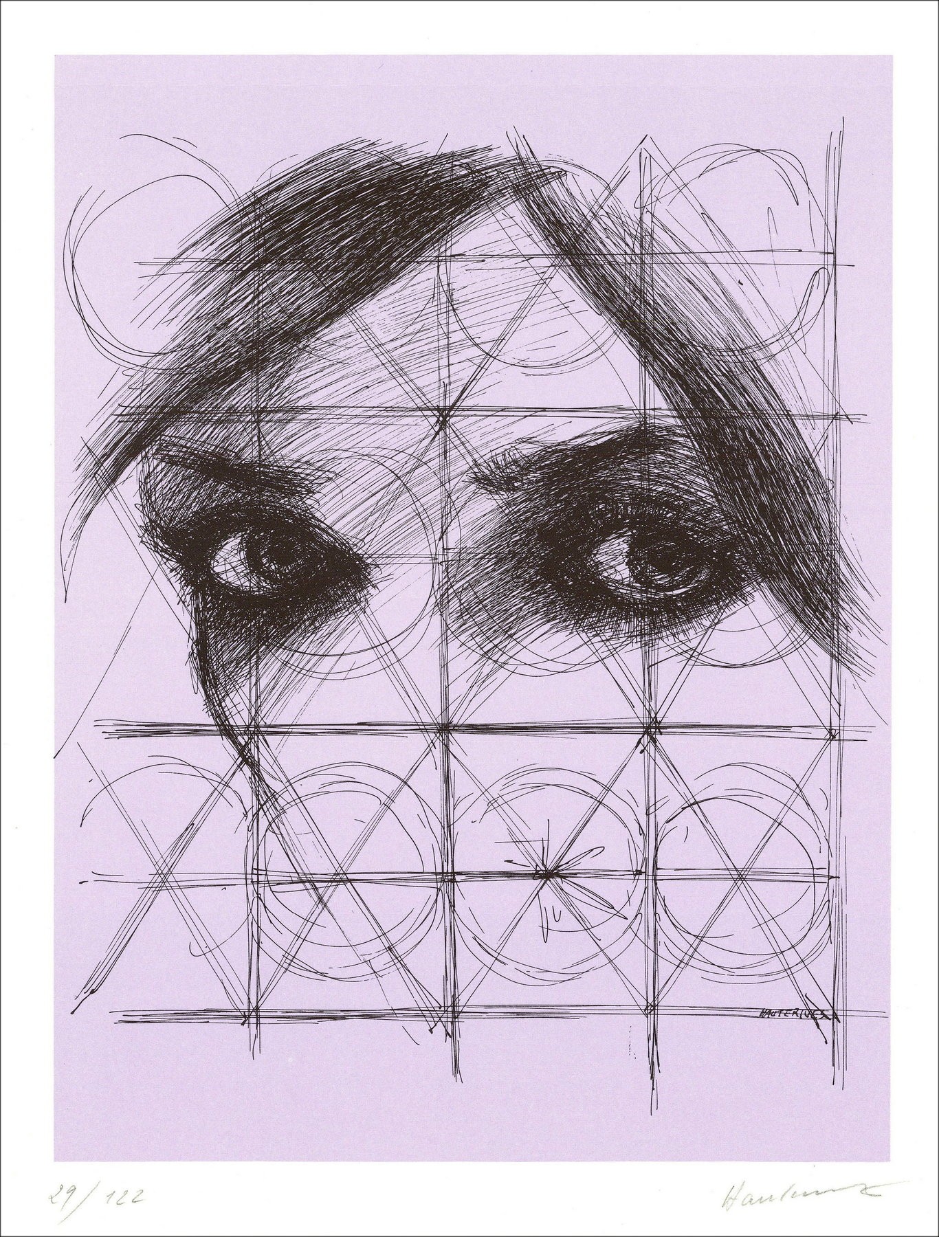 Arnaud d'Hauterives – Regard (1971), lithography