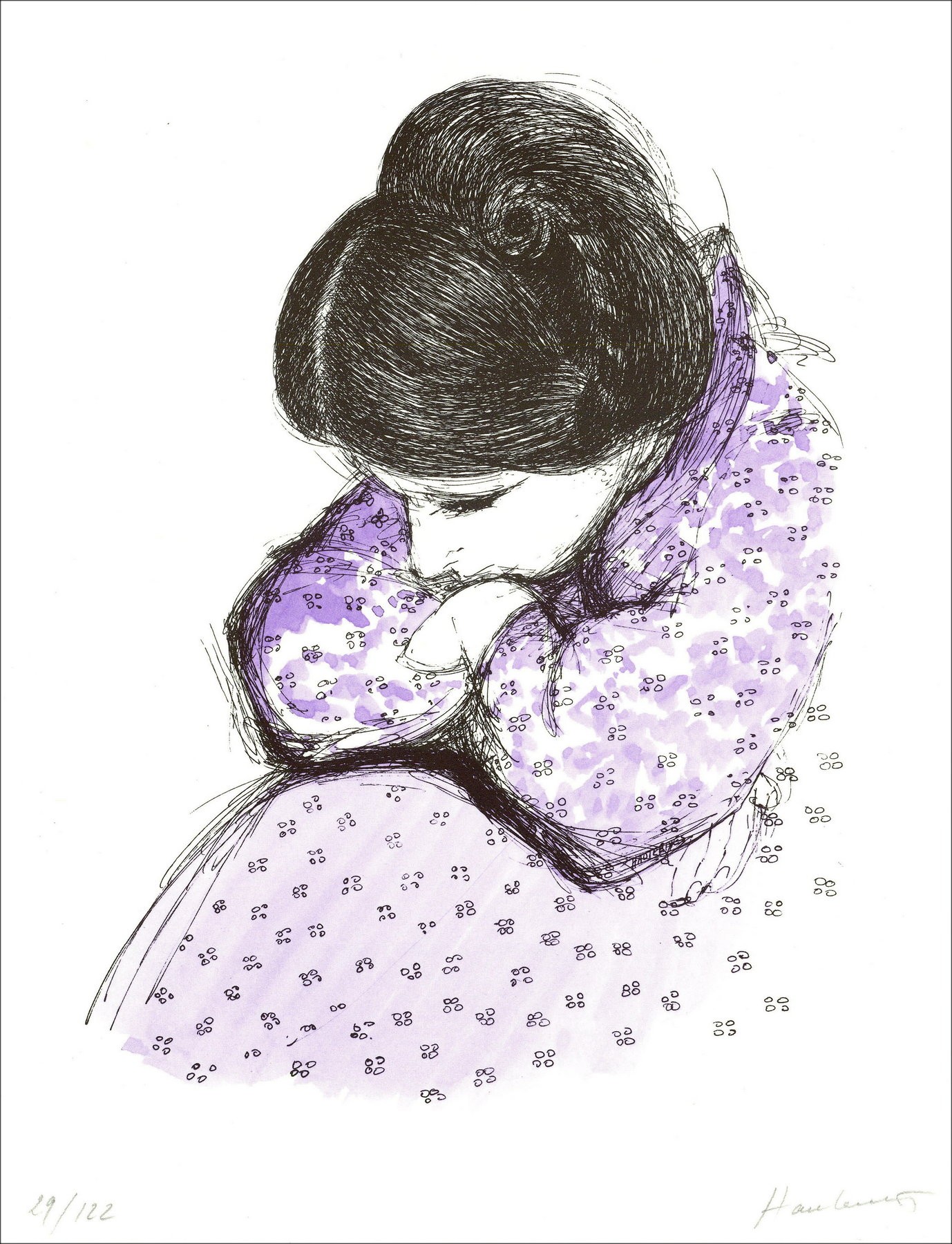 Arnaud d'Hauterives – Female (1971), lithography