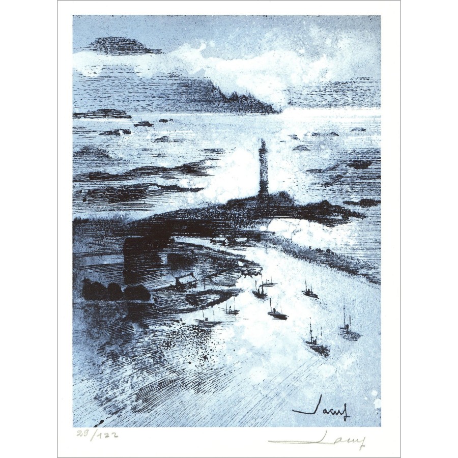 Jean T. Jacus - Le Phare (1971), Litho