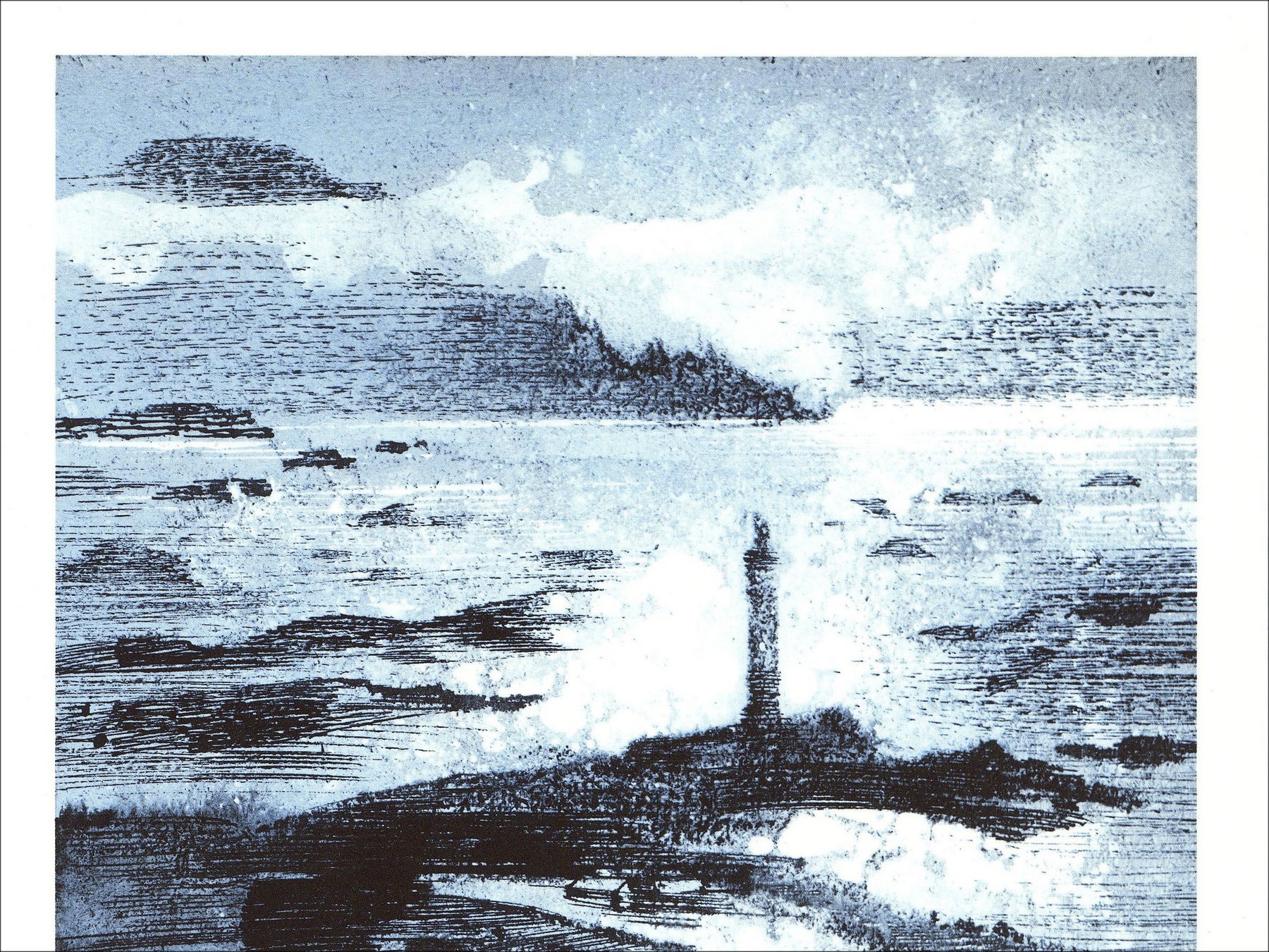 Jean T. Jacus - Le Phare (1971), lithography