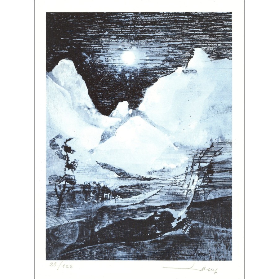 Jean T. Jacus – Les Montagnes (1971), litografía