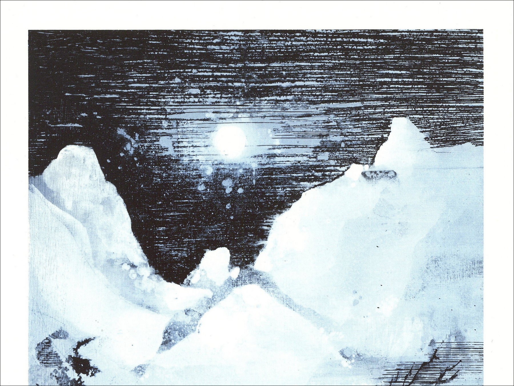 Jean T. Jacus – Les Montagnes (1971), lithographie