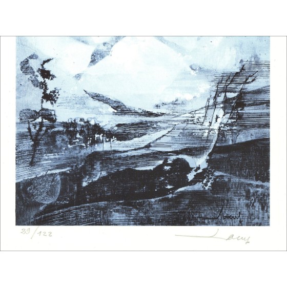Jean T. Jacus - Die Berge (1971), Lithographie