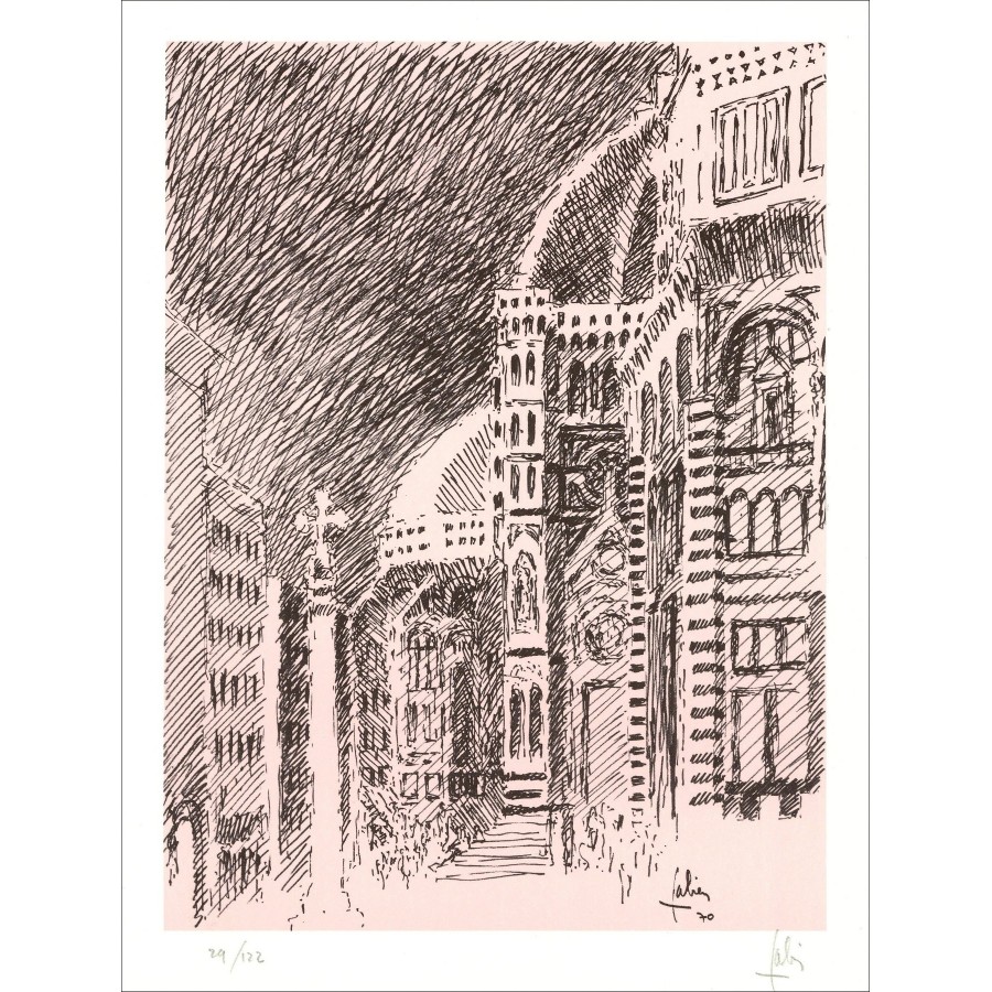 Louis Fabien – Florence (1971), lithographie