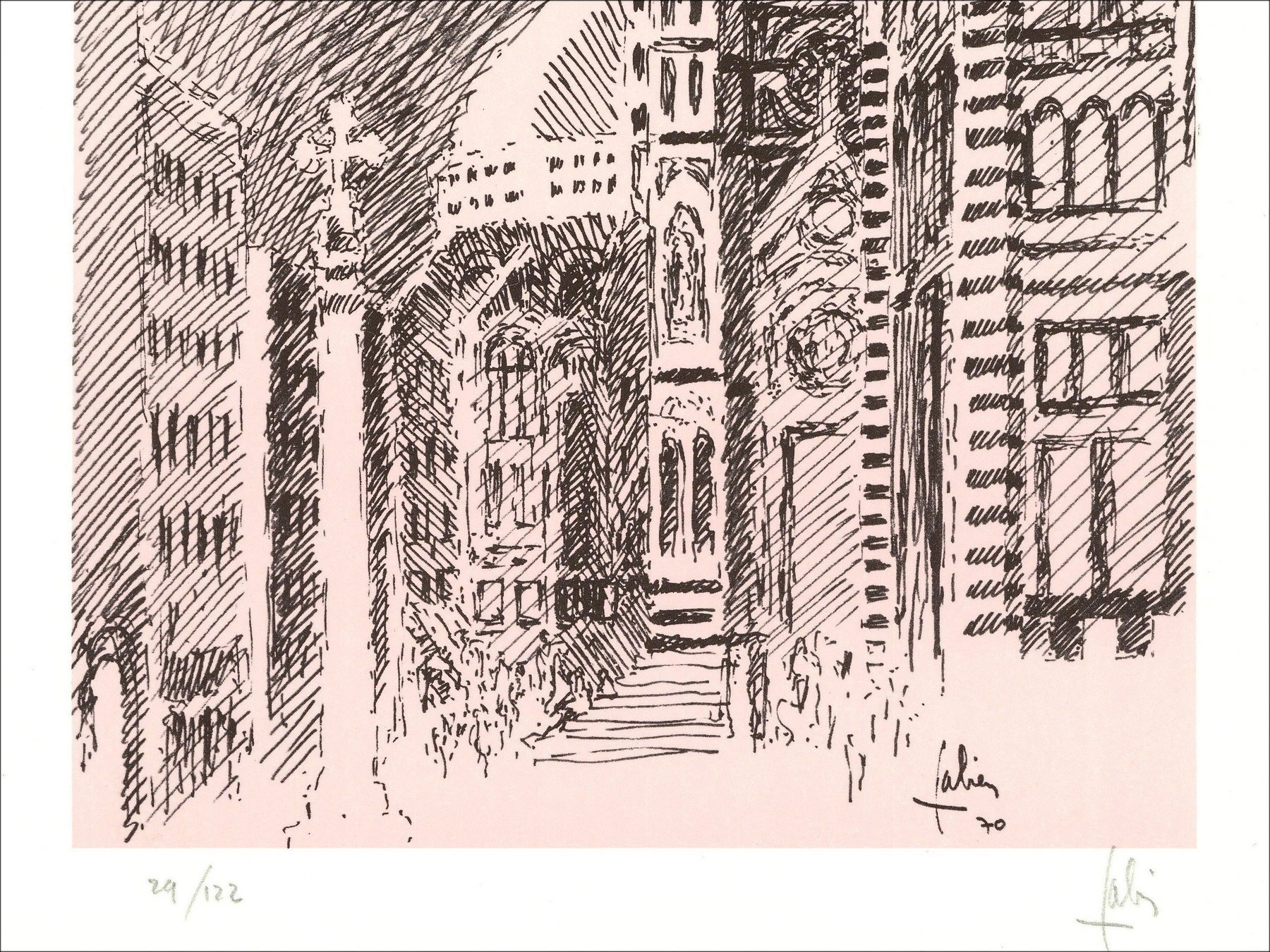 Louis Fabien - Florence (1971), Litho