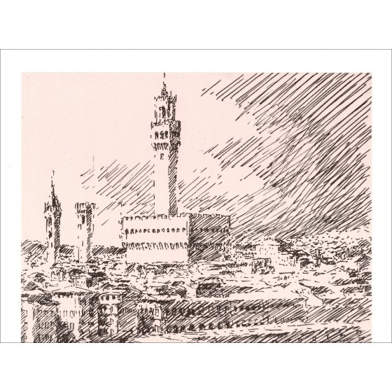 Louis Fabien - Palazzo Vecchio (1971), Litho