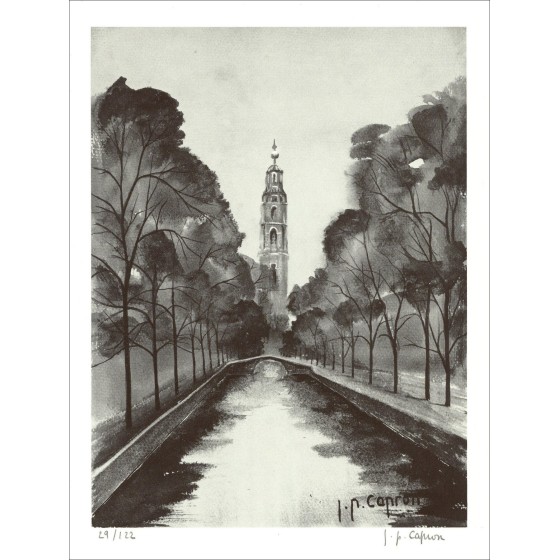 Jean-Pierre Capron - der Kanal (1971), Lithographie