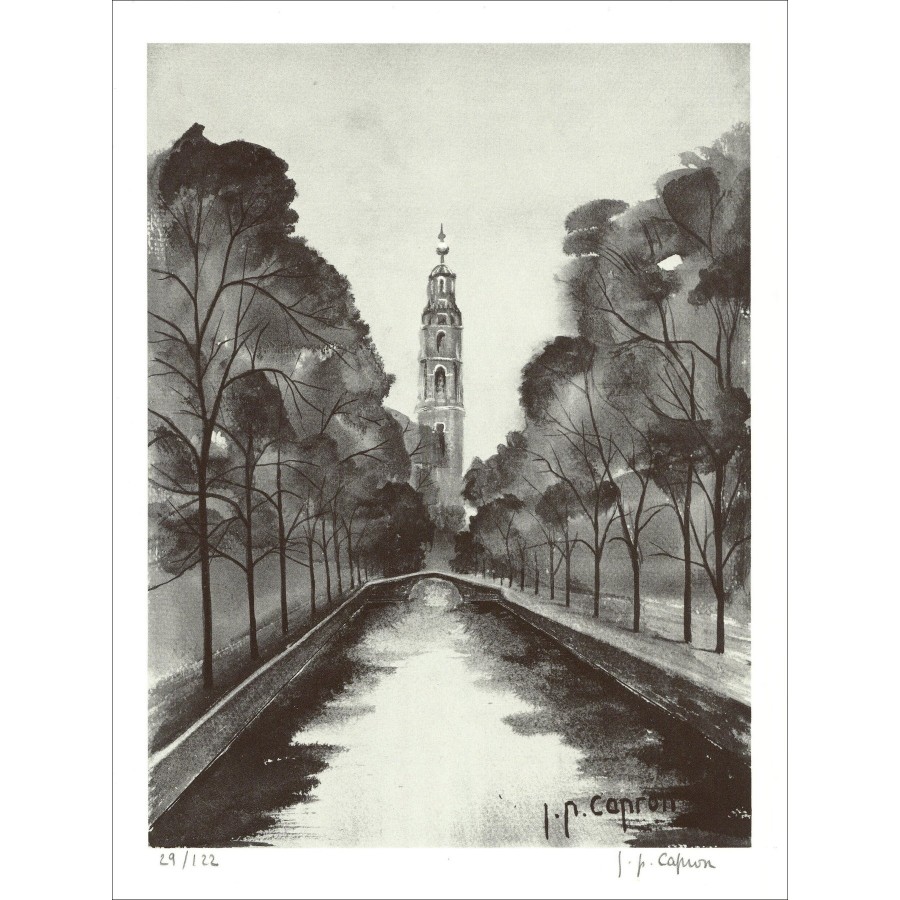 Jean-Pierre Capron – Le Canal (1971), litografía