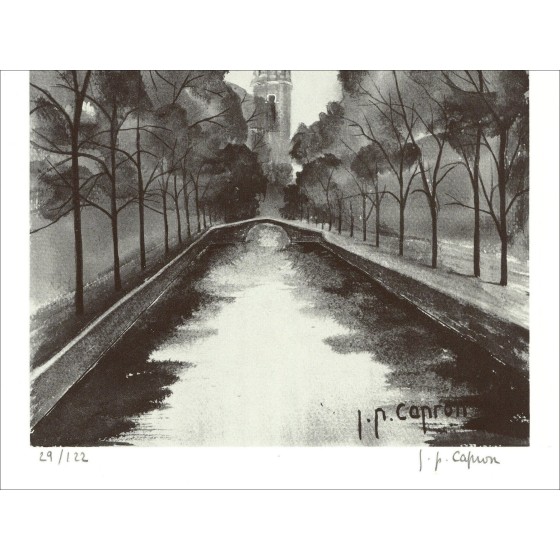 Jean-Pierre Capron – Le Canal (1971), litografía