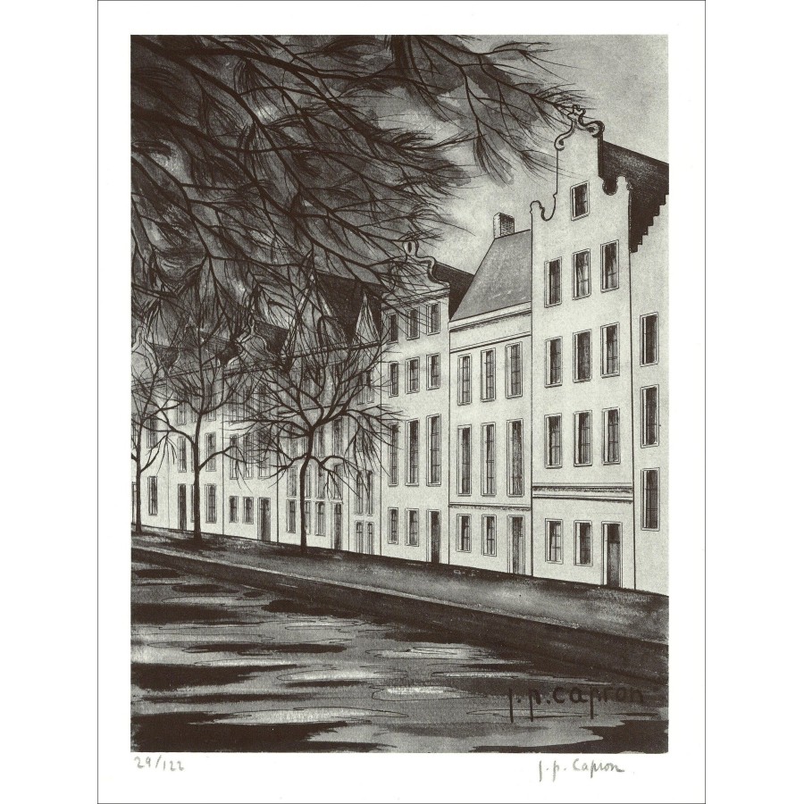 Jean-Pierre Capron - Die Straße (1971), Lithographie