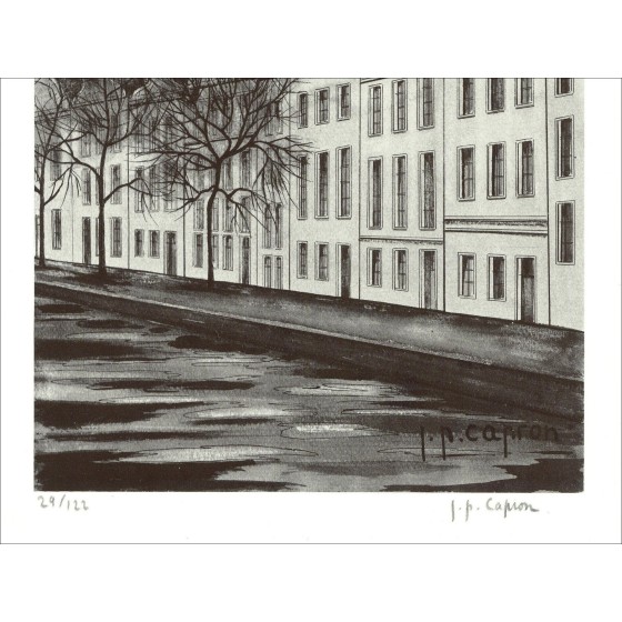 Jean-Pierre Capron – La Rue (1971), lithography