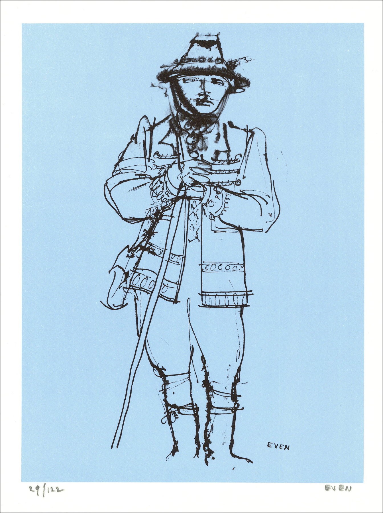 Jean sogar - ungarisch (1971), Lithographie
