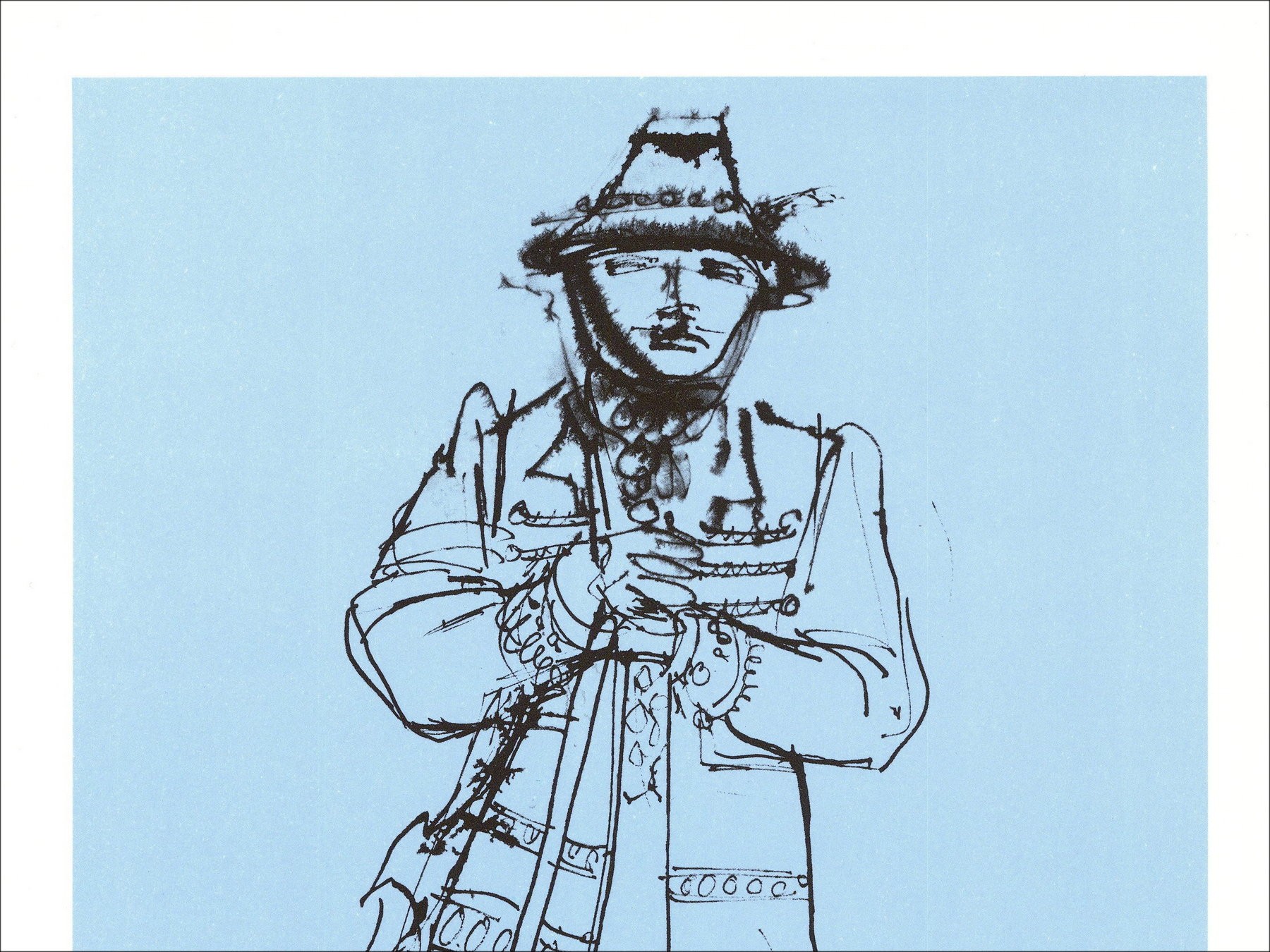 Jean Even – El húngaro (1971), litografía