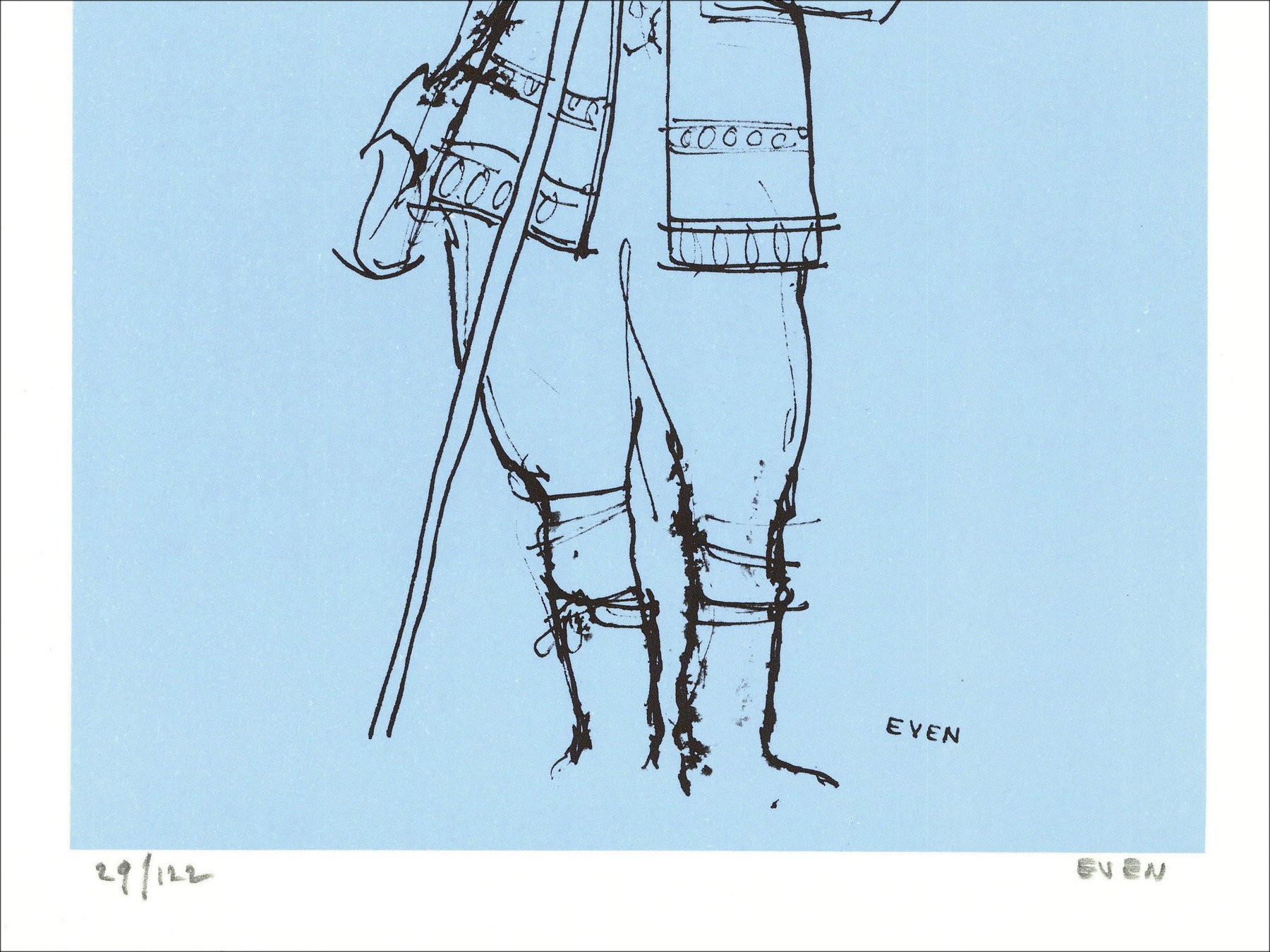 Jean Even – El húngaro (1971), litografía