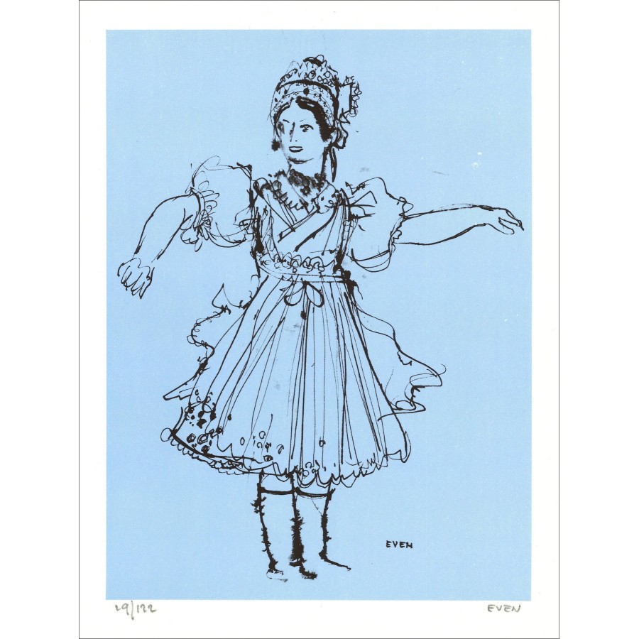 Jean Even – La Hongroise (1971), lithographie