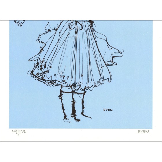 Jean zelfs - de Hongaarse (1971), lithografie