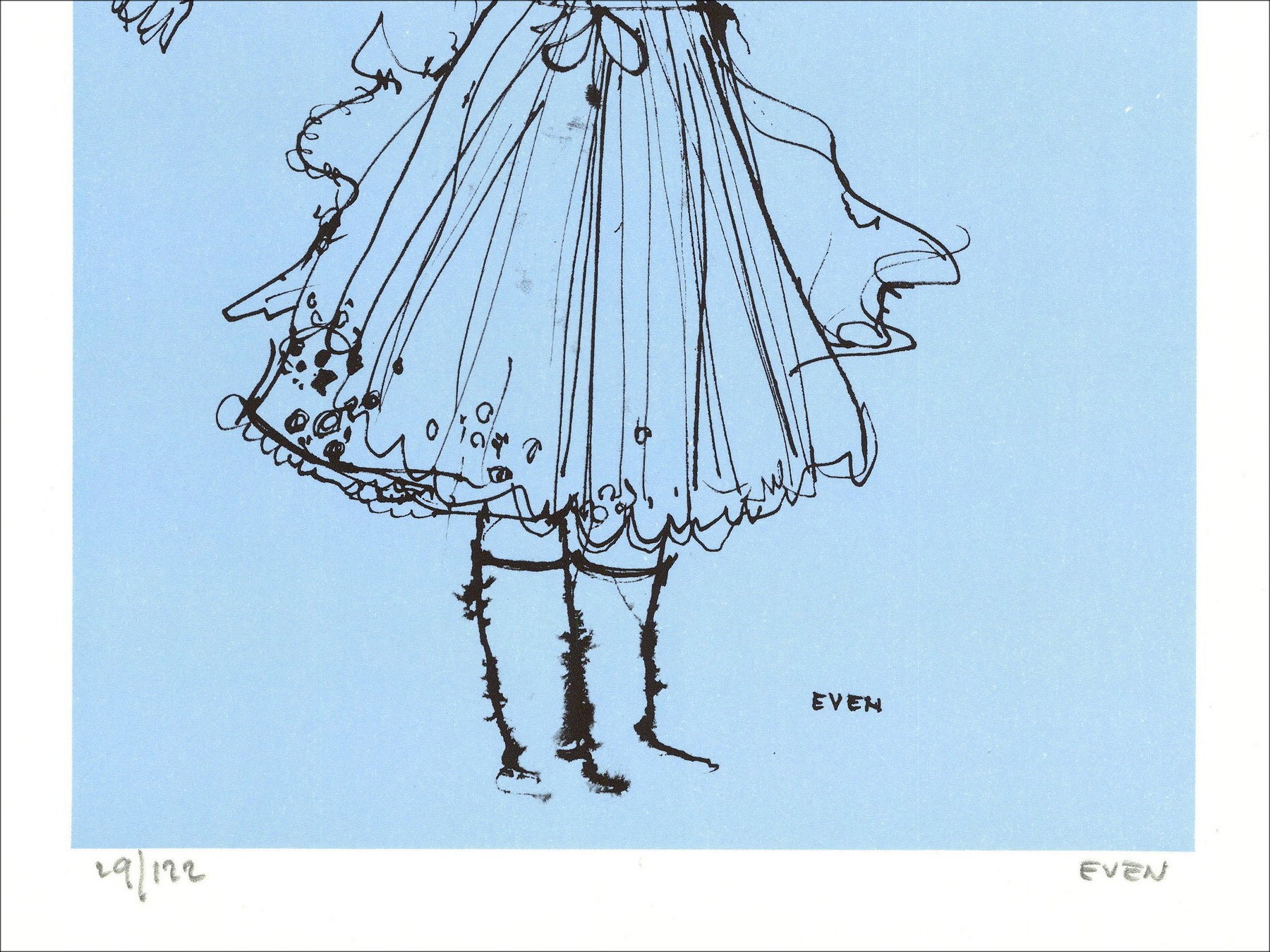 Jean zelfs - de Hongaarse (1971), lithografie