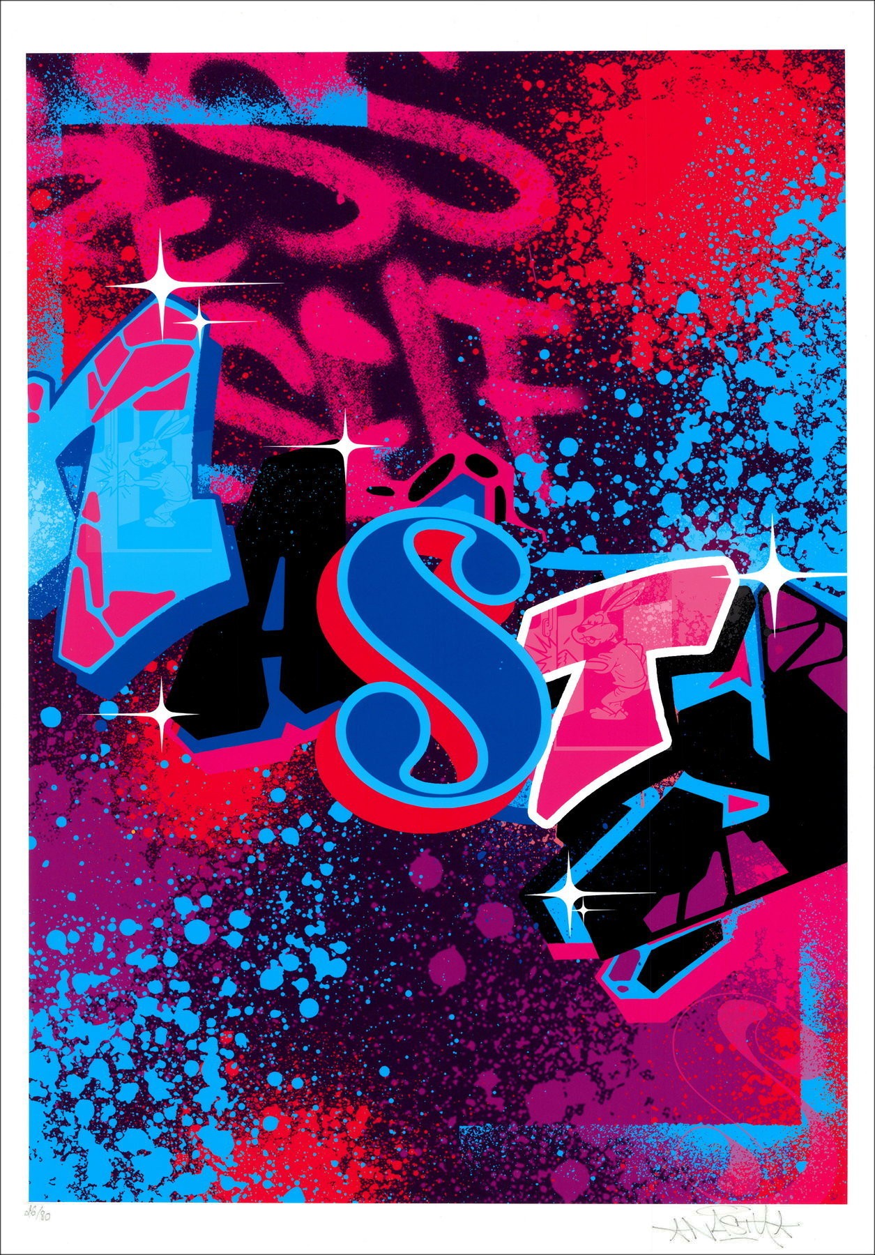 Litografía NASTY: Bebida y sueño - circa 2023