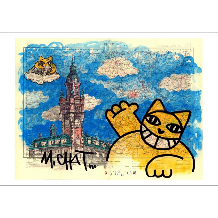 Lithography M.CHAT (Thoma Vuille) - Tribute to Lille 2023