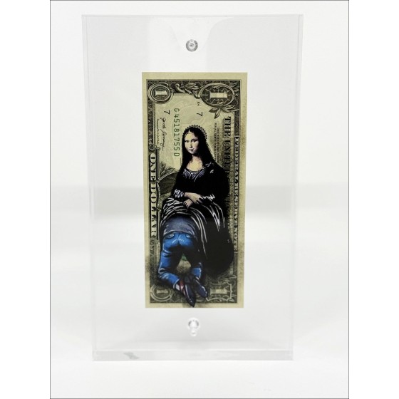 PAZBLANDINA: Banksy Joconde, Originalzeichnung, 2025