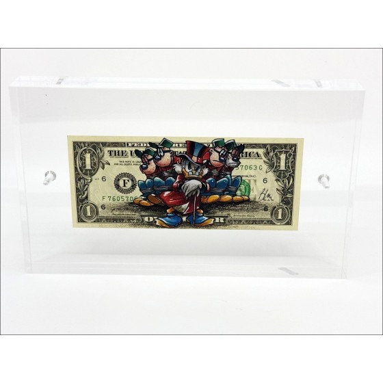 PAZBLANDINA - Picsou und die welkige auf dem amerikanischen Dollar