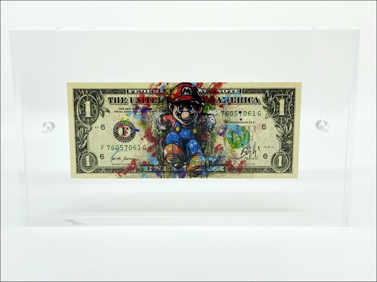 Acheter Dessin original sur Dollar $ PAZBLANDINA - Super Mario Bross