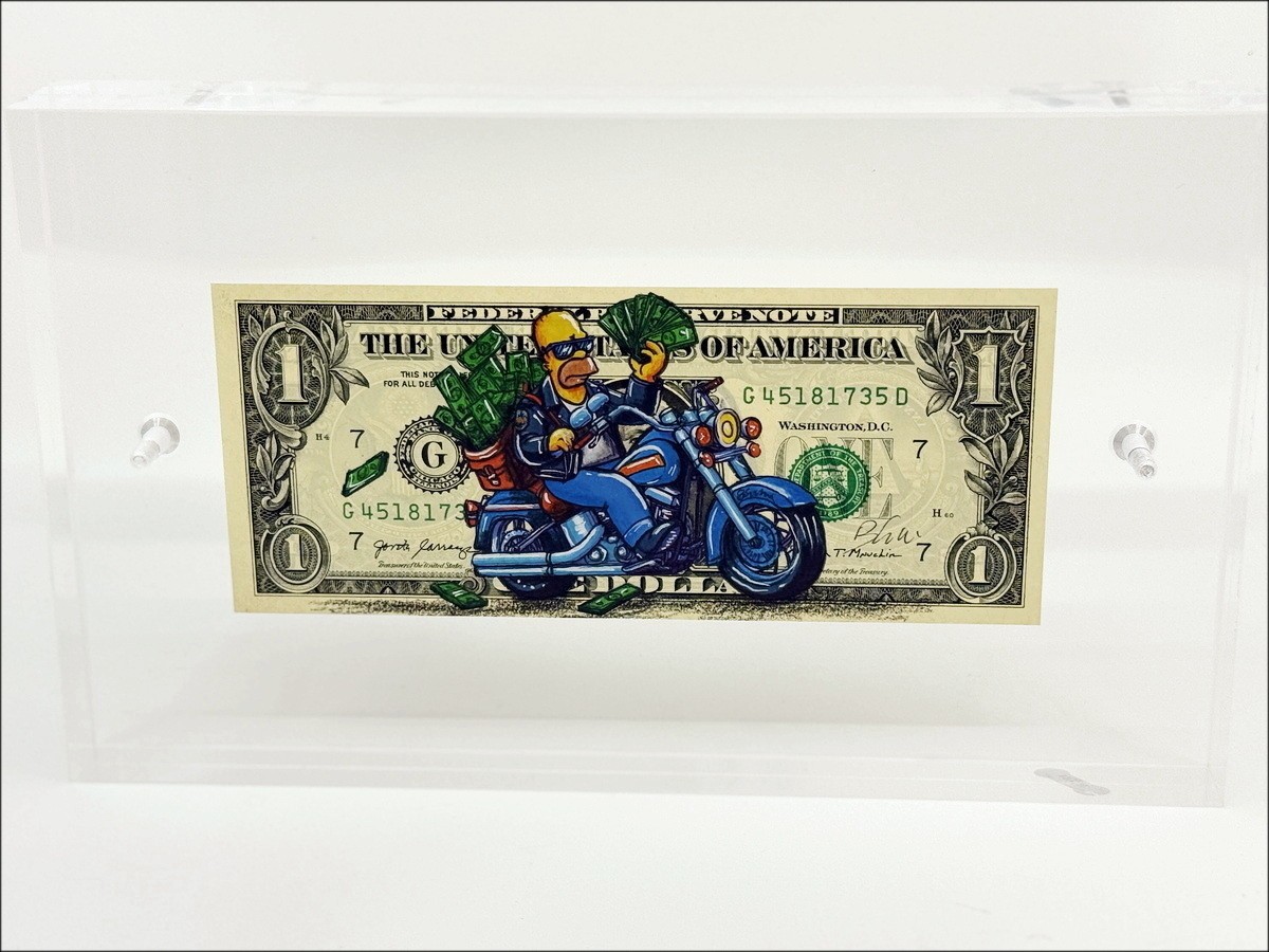 Achat Dessin sur Dollar $ PAZBLANDINA - Homer Simpson Donuts