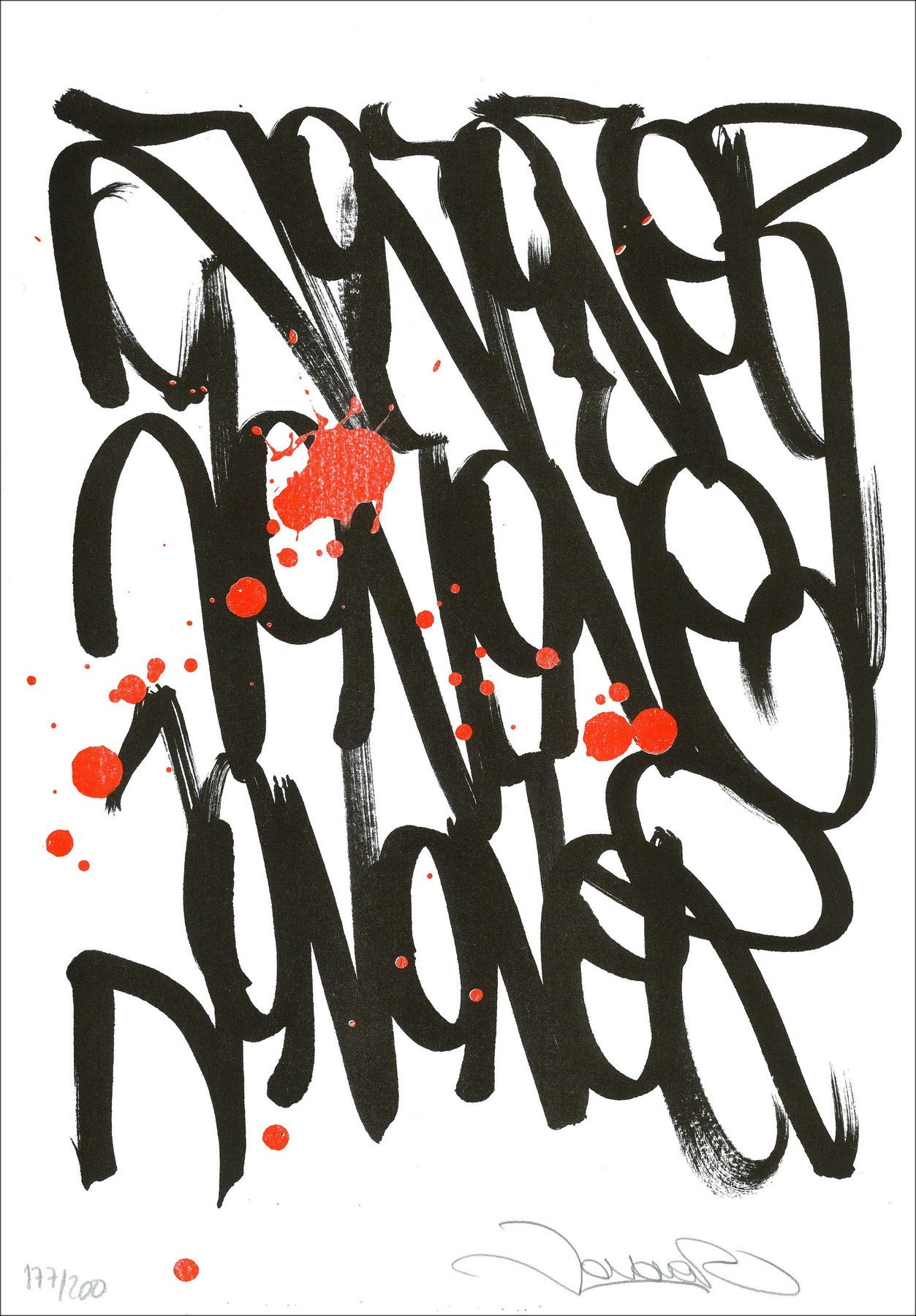 JonOne – Festival Imminent, serigrafia firmata