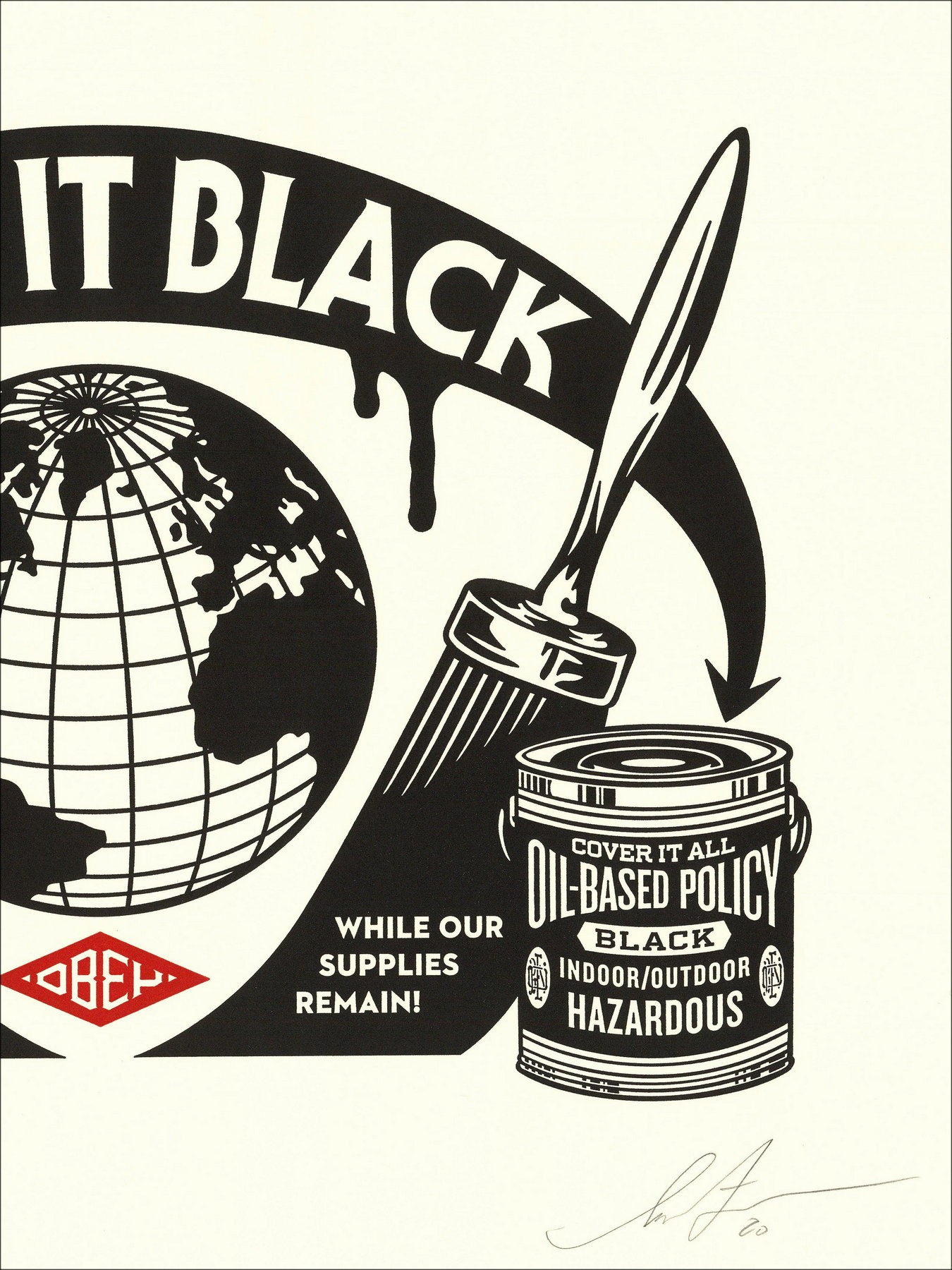 Shepard Fairey – Pinta es negra (2020)