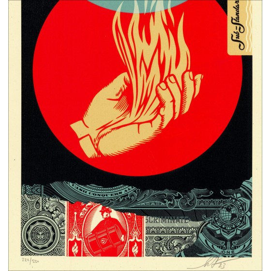 Shepard Fasey: serigrafia "Sub Standard" 61x31cm 2023