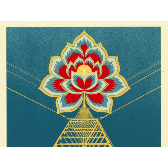 Shepard Fairey  Power Flfra_Latn Power (Blue) (2021)