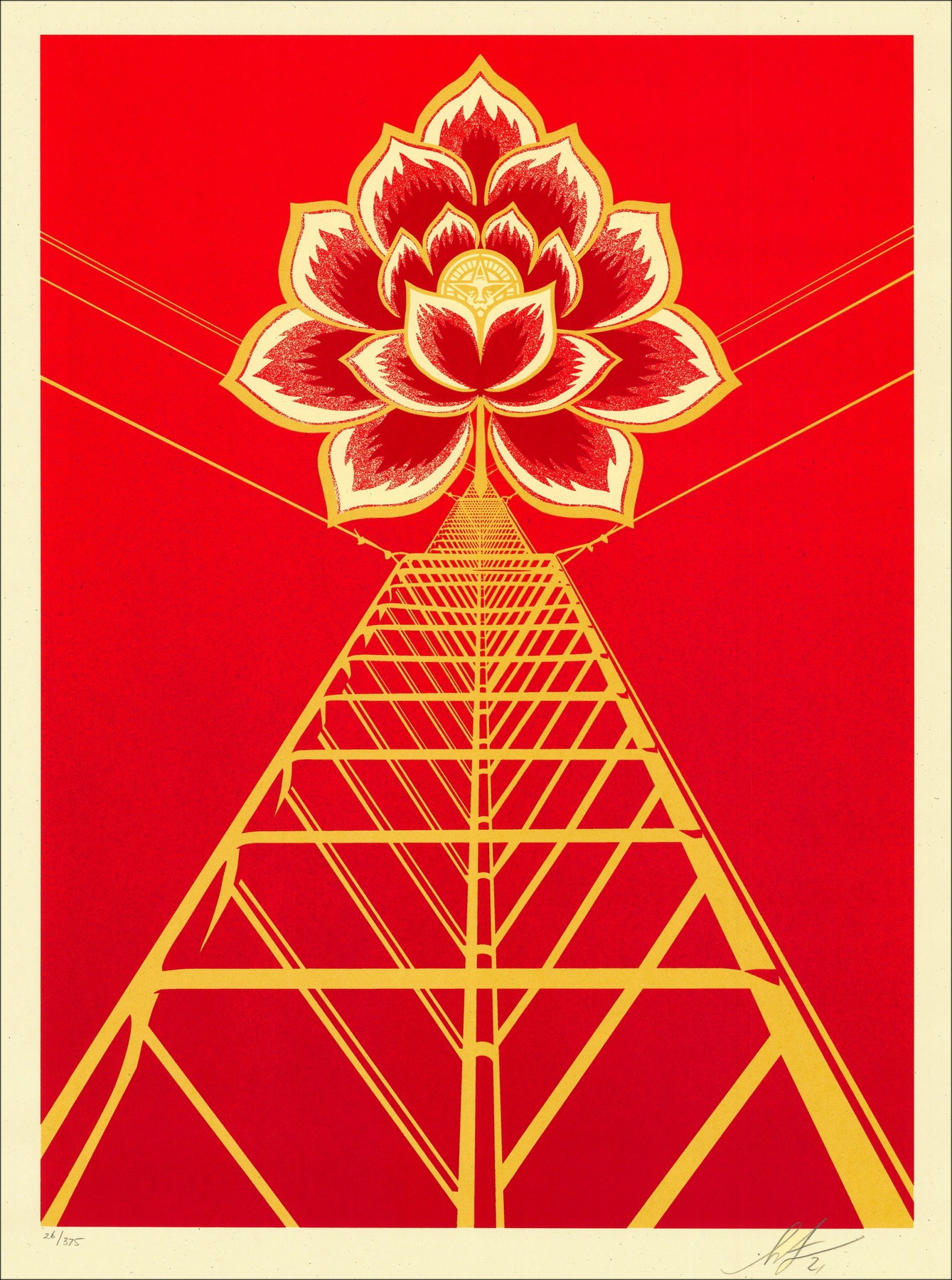 Shepard Fawer - Blumenleistung (rot) (2021)