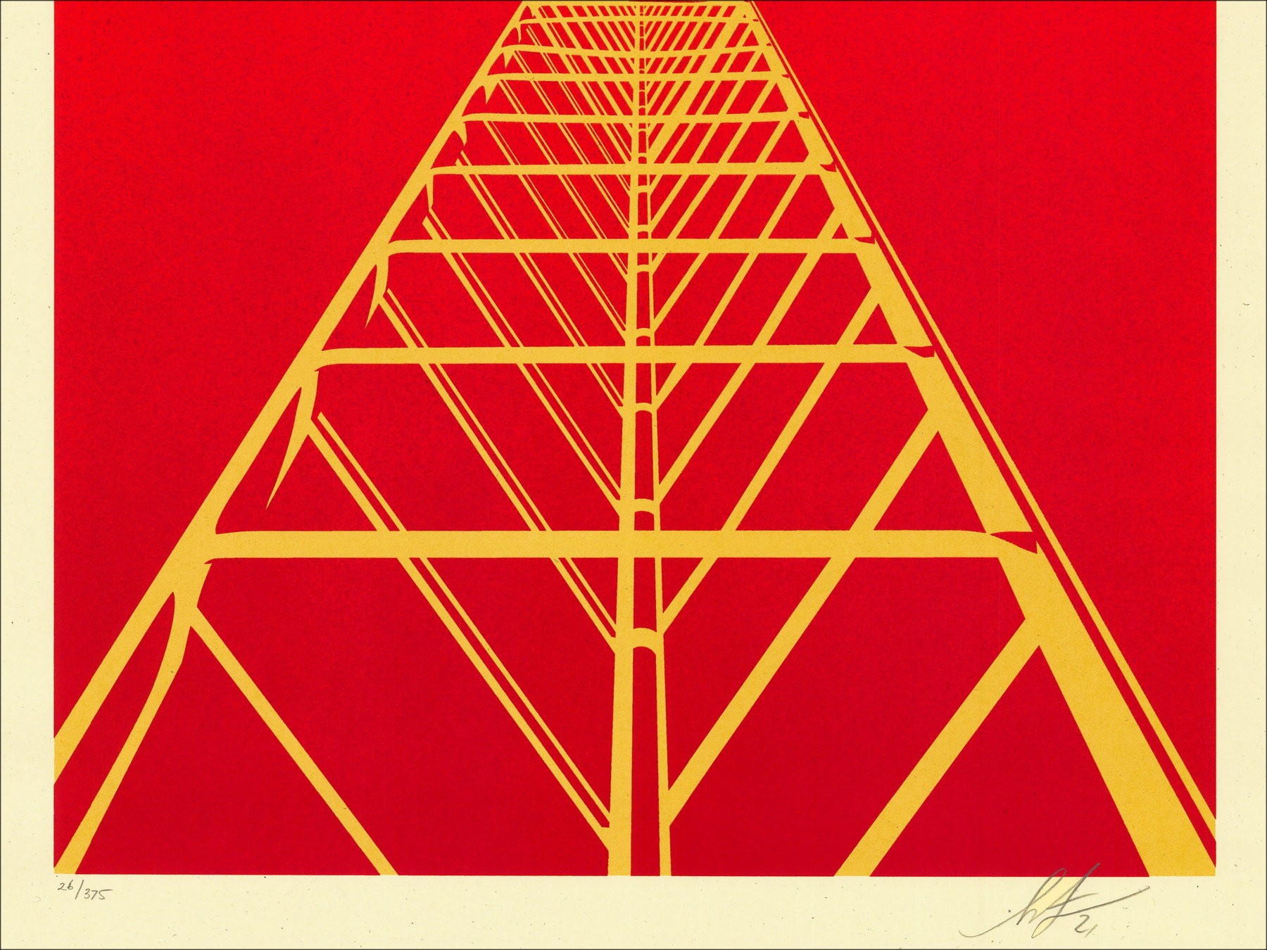 Shepard Fairey – Flower Power (Red) (2021)