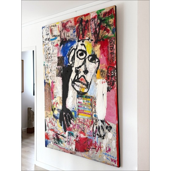 Victor Hasch - Andy Warhol, 1999 - Big Format Original Painting