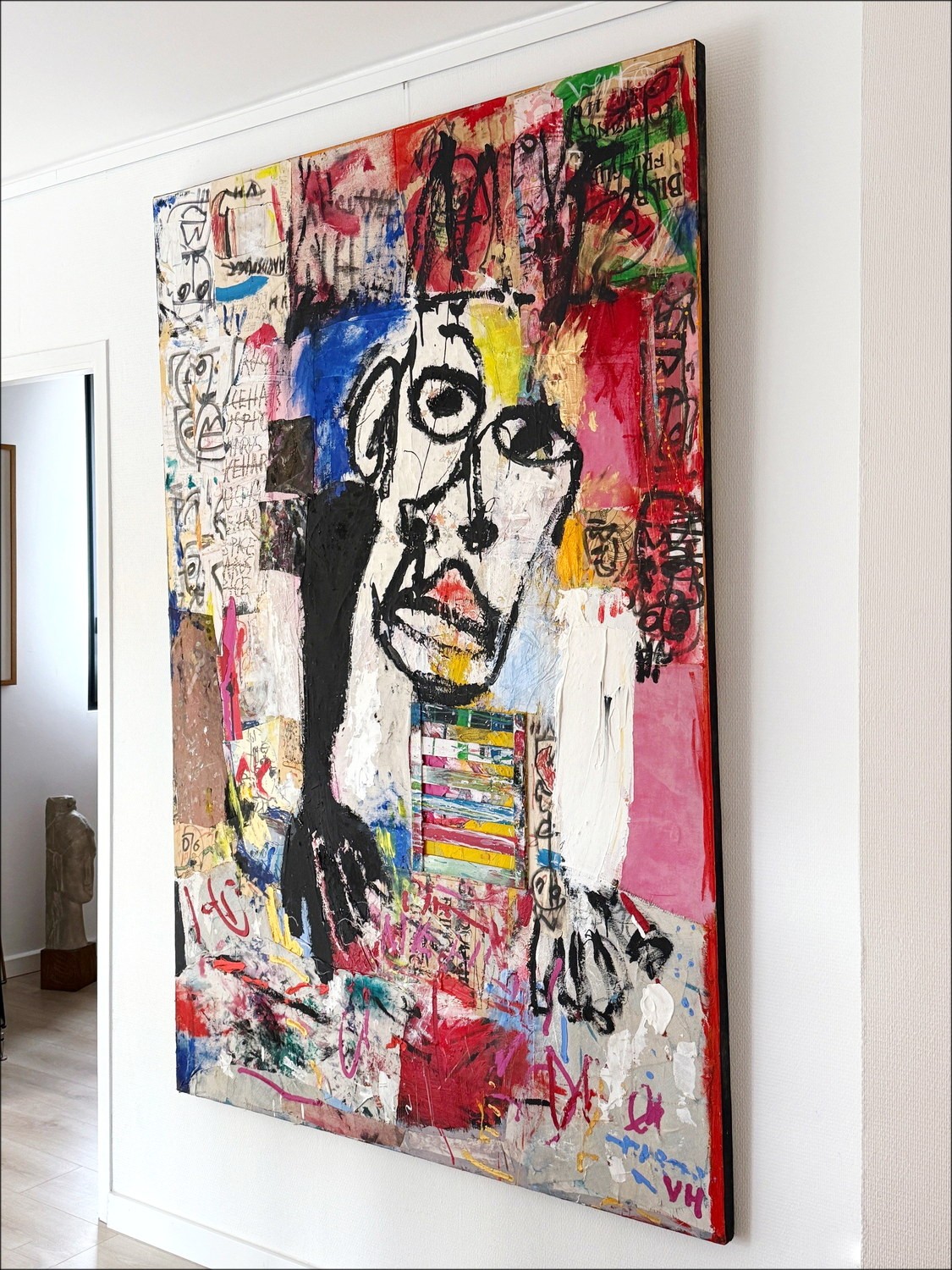 Victor Hasch - Andy Warhol, 1999 - Pintura original de gran formato