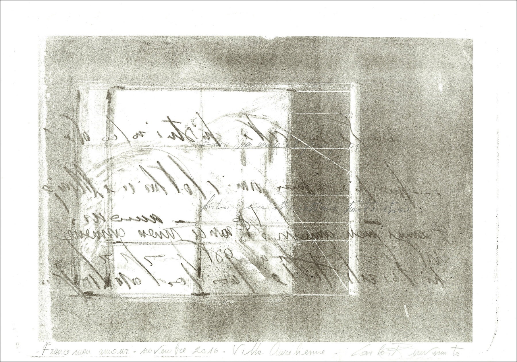 Carla Benvenuto - Frankreich Meine Liebe, einzigartige Lithographie