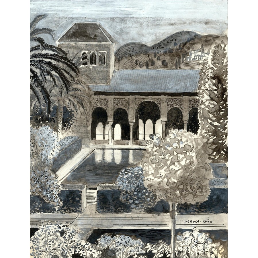Pierre Garcia-Fons – Jardins de l'Alhambra, dessin