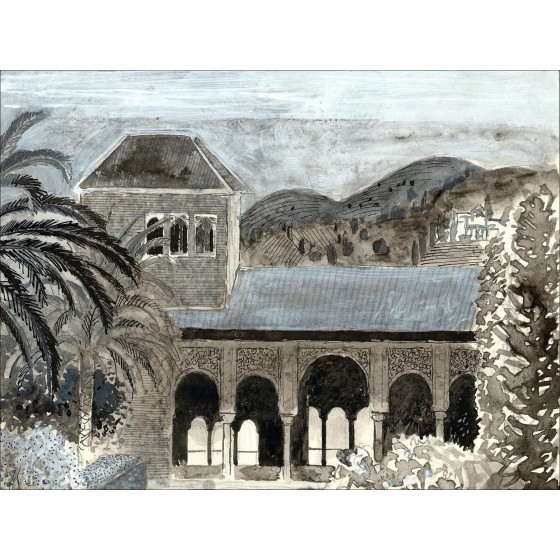 Pierre Garcia-Fons – Jardins de l'Alhambra, dessin