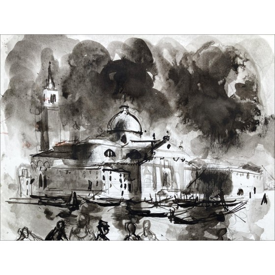 Lucien Fontanarosa - Venedig, Originalzeichnung