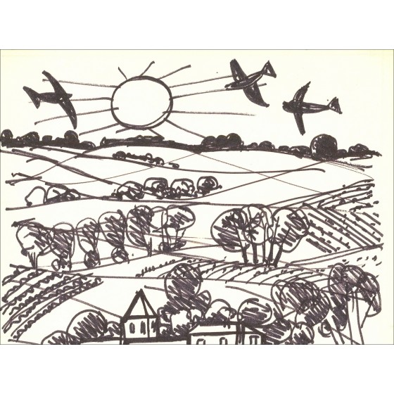 Gabriel Zendel – Countryscape, original drawing