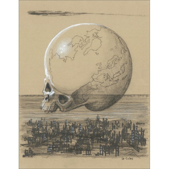 Pierre Le Colas - Il mondo, disegno originale