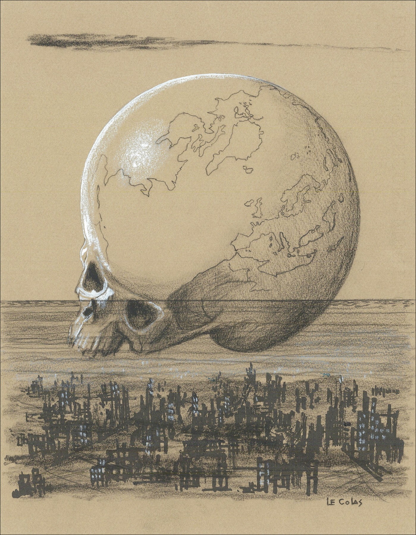 Pierre Le Colas – Le Monde, dessin original