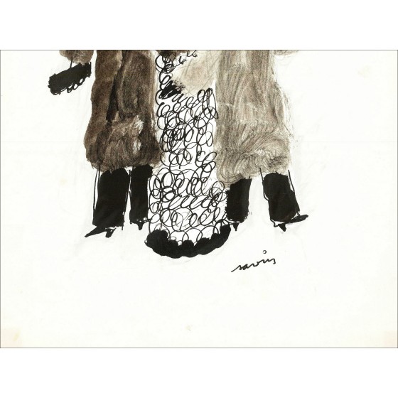 Maurice Savin – Beauté de l'Europe, dessin original