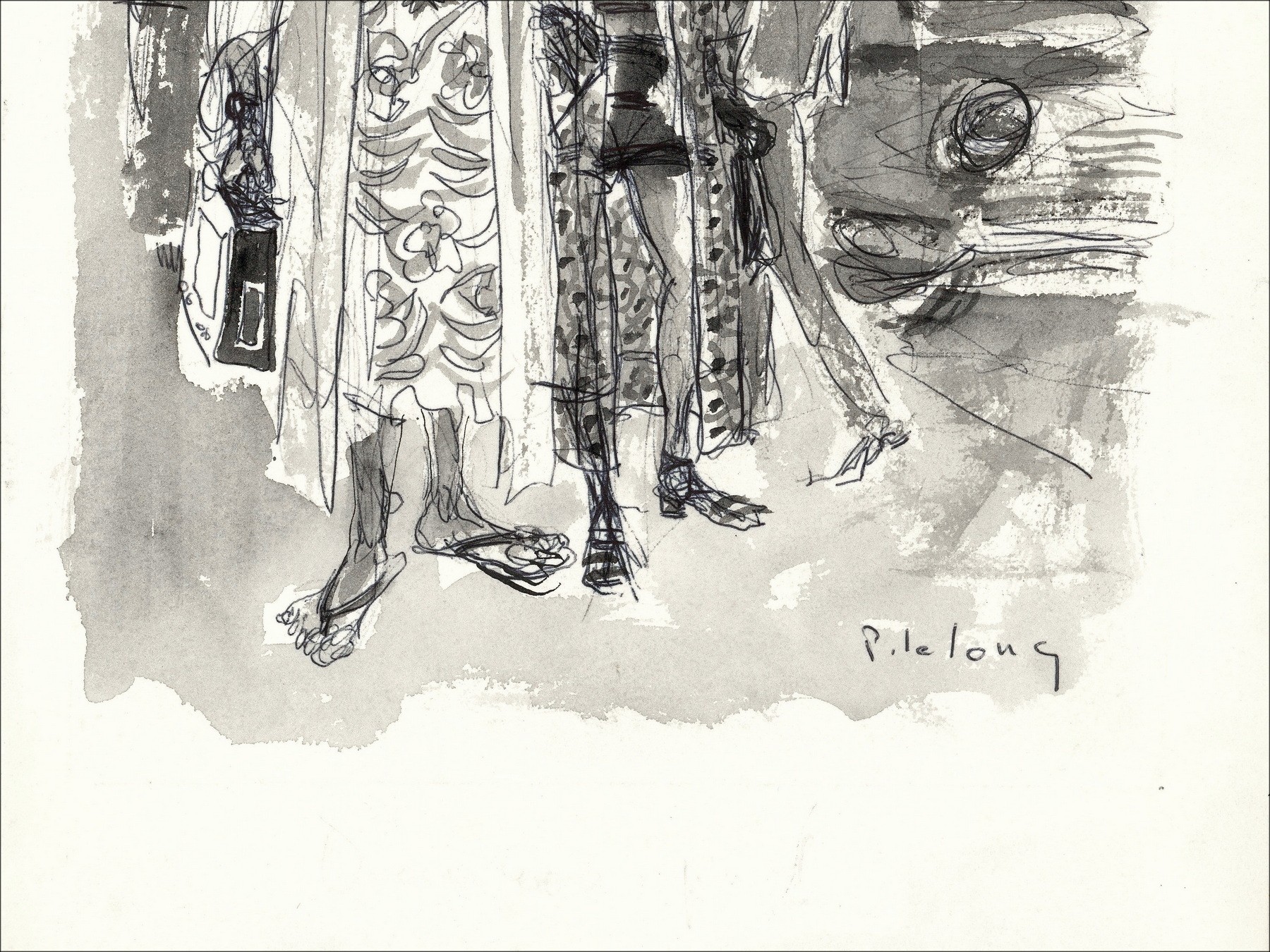 Pierre Lelong – Carnaby Street, London, drawing