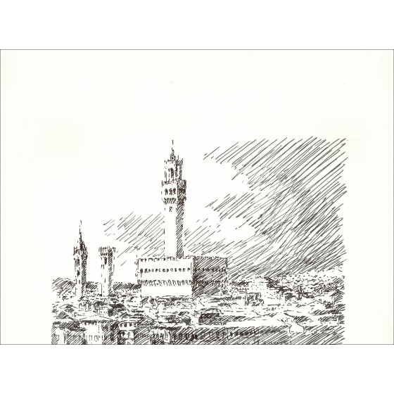 Louis Fabien – Florence (1970), original drawing