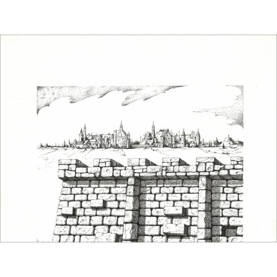 George Spiro – Le Mur, dessin original