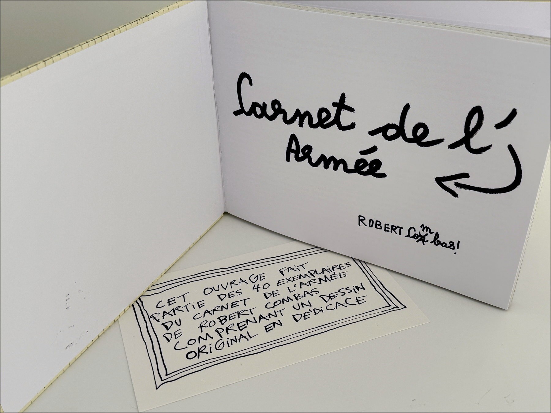 COMBAS Robert - Dibujo original "Carnets of the Army 02" 18x24cm, 2025